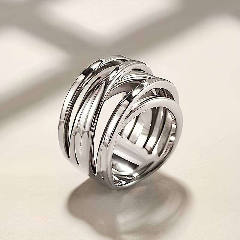 Vintage Schichtring aus Silber