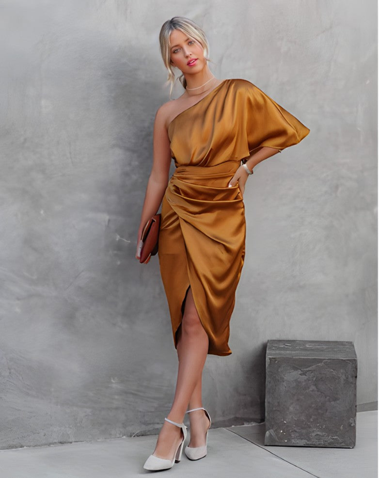 Allegra - Elegantes Seiden-Party-Kleid