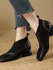 Sina | Damen Stiefeletten elegant modern – Schwarz