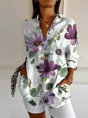 Chantelle - Stilvolle Bluse mit Knopfleiste für Damen – Lila
