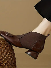 Sina | Damen Stiefeletten elegant modern – Braun