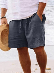 Kaspar | Herren Kordelzug Shorts Bermuda – Dunkelgrau