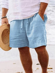 Kaspar | Herren Kordelzug Shorts Bermuda – Hellblau