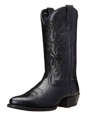 Klassische Cowboystiefel Damen – Schwarz