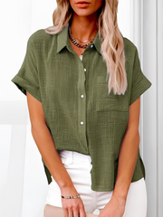 Laurice - Leichte Sommerbluse für Damen – Grün