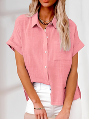Laurice - Leichte Sommerbluse für Damen – Rosa