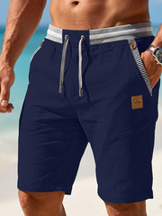 Leandro | Herren Casual Shorts mit Kordelzug – Marineblau