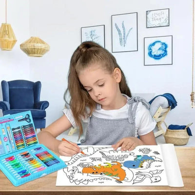 6-in-1 Kreativset mit doppelter Staffelei – Zeichenkoffer für Kinder ab 5
