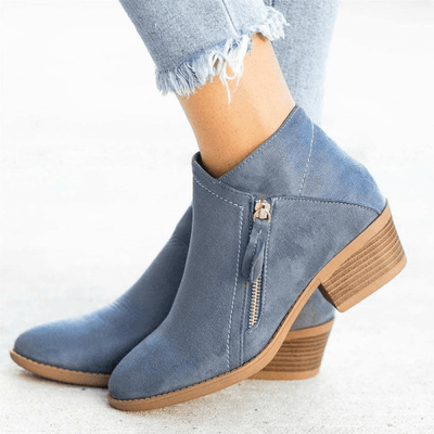 Lederstiefel mit reißverschluss für damen