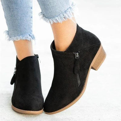 Lederstiefel mit reißverschluss für damen