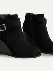 Modische Stiefeletten – Schwarz