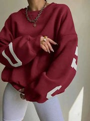 Oversize Pullover – Rot