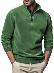 Pullover Herren mit Stehkragen – Grün