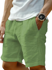 Malte | Herren Casual Shorts mit Lockere Passform und Kordelzug – Grün