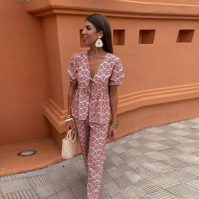 Zweiteiliges Sommer-Outfit für Damen