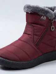 Ragnborg | Damen Wasserdichte Winterstiefel Stiefeletten – Rot