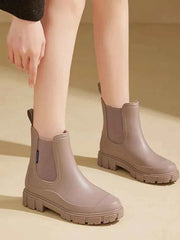 Regenstiefeletten Damen – Khaki