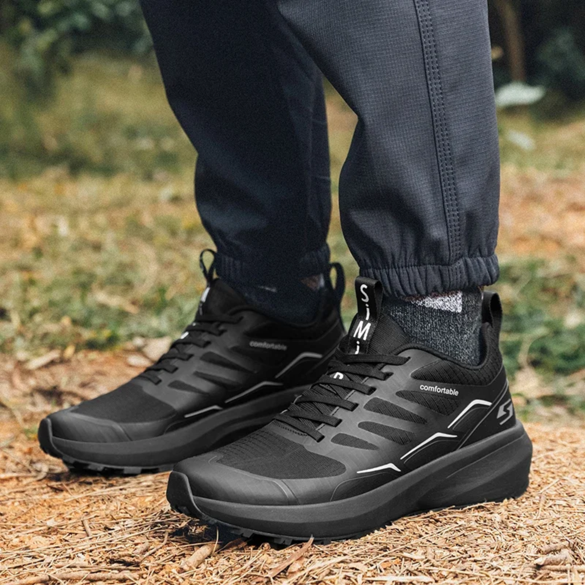 Bequeme wanderschuhe für herren mit fußgewölbeunterstützung