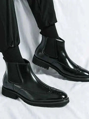 Schlupfstiefel Herren – Schwarz