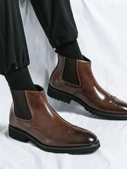 Schlupfstiefel Herren – Braun