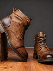 Schnürstiefel Herren Ankle Boot – Dunkelbraun