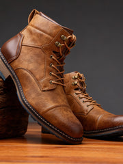 Schnürstiefel Herren Ankle Boot – Hellbraun