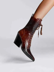 Schnürboots Damen – Braun