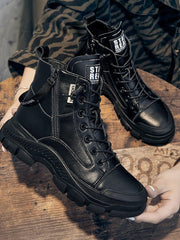 Sneaker-Boots Damen – Schwarz