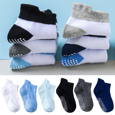 6 Paar Anti-Rutsch Babysocken – Finn