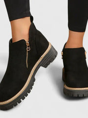 Lina | Damen Stiefel modern mit edlem Design – Schwarz