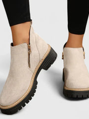 Lina | Damen Stiefel modern mit edlem Design – Beige