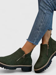 Lina | Damen Stiefel modern mit edlem Design – Grün