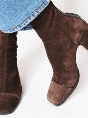 Stiefelette Damen Mit Blockabsatz – Braun