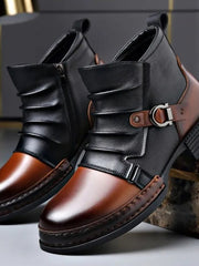 Stiefelette Herren mit Schnalle – Braun