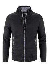 Strickjacke Herren Reißverschluss – Schwarz
