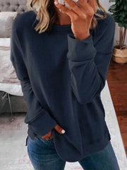 Thordena | Damen Pullover Relaxed Fit Sweater – Marineblau