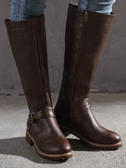 Trendige Damen Boots – Dunkelbraun