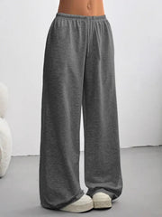 Veldrun | Damen Jogginghose Weites Bein Sweatpants – Dunkelgrau