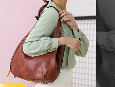 Vintage Lederhandtasche