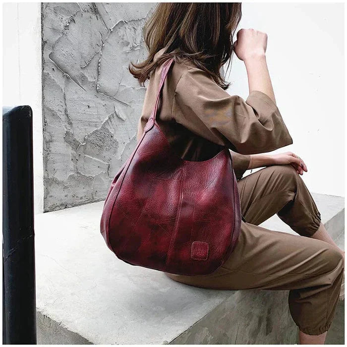 Vintage Lederhandtasche