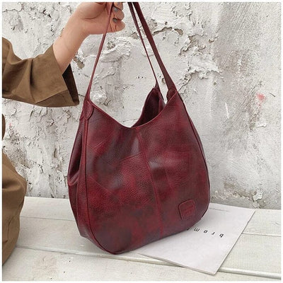 Vintage Lederhandtasche