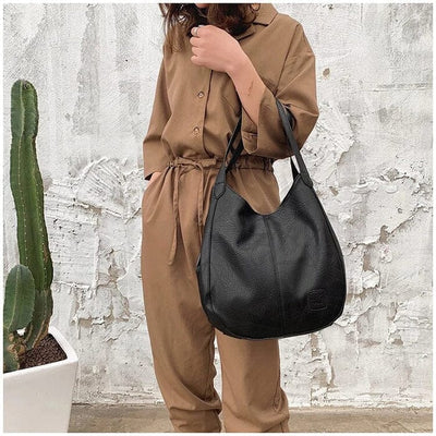 Vintage Lederhandtasche
