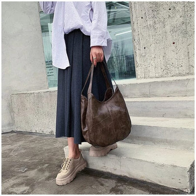 Vintage Lederhandtasche