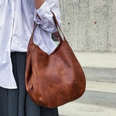 Vintage Lederhandtasche