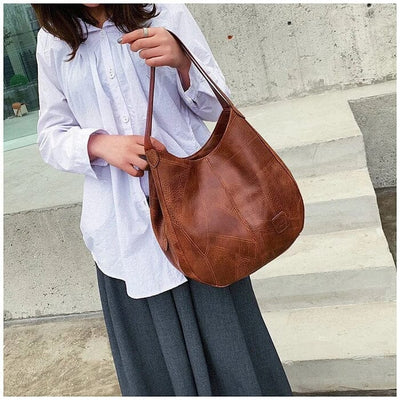 Vintage Lederhandtasche
