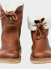 Wiberna | Damen Stiefeletten mit Wollinnenfutter – Braun