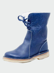 Wiberna | Damen Stiefeletten mit Wollinnenfutter – Blau