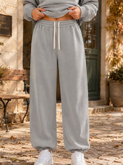 Wulfheda | Damen Jogginghose Relaxed Fit – Hellgrau